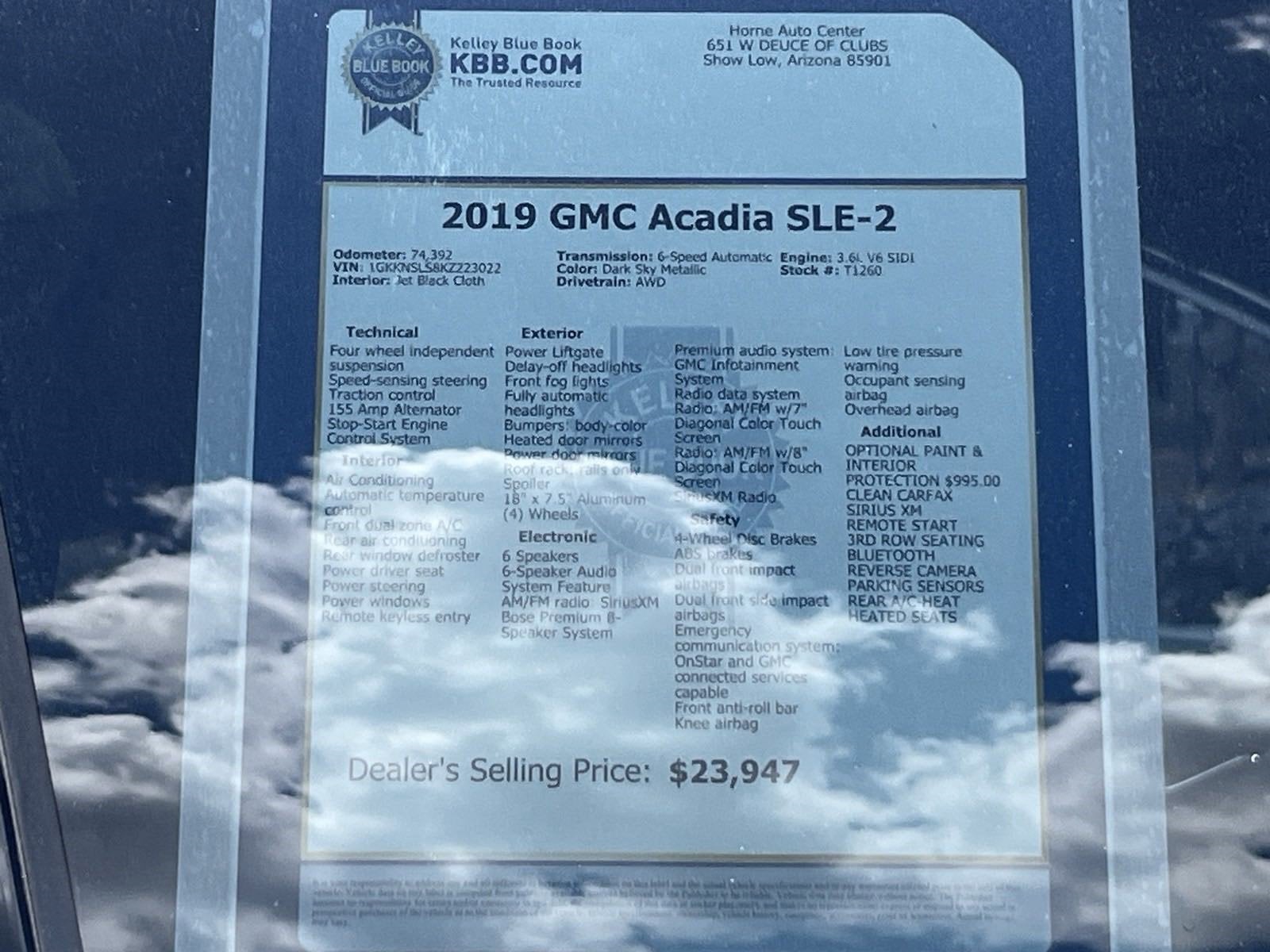 2019 GMC Acadia SLE