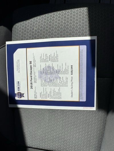 2018 Ford Escape SE