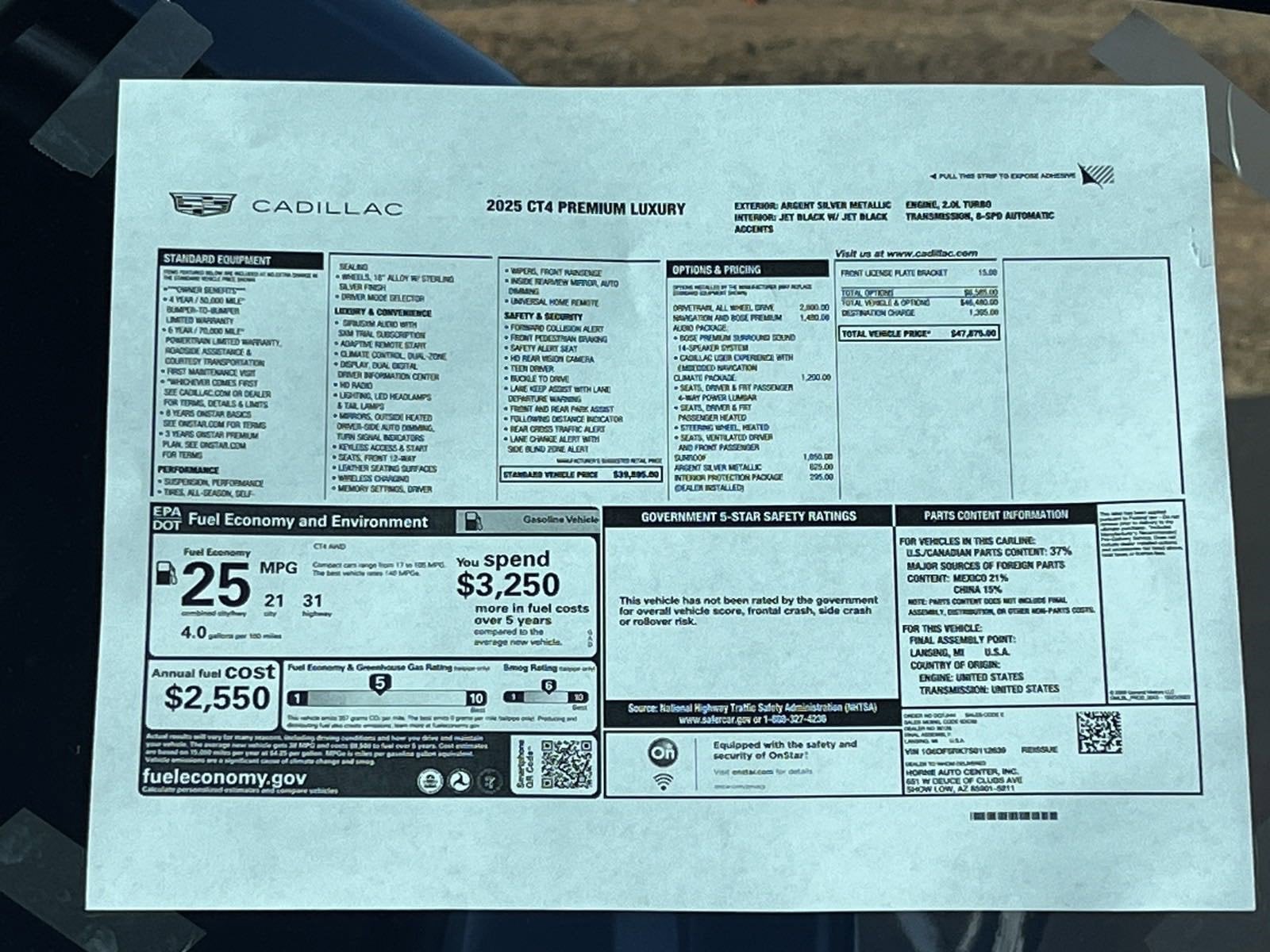 2025 Cadillac CT4 Premium Luxury