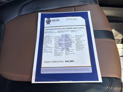 2020 Chevrolet Silverado 3500 HD High Country DRW