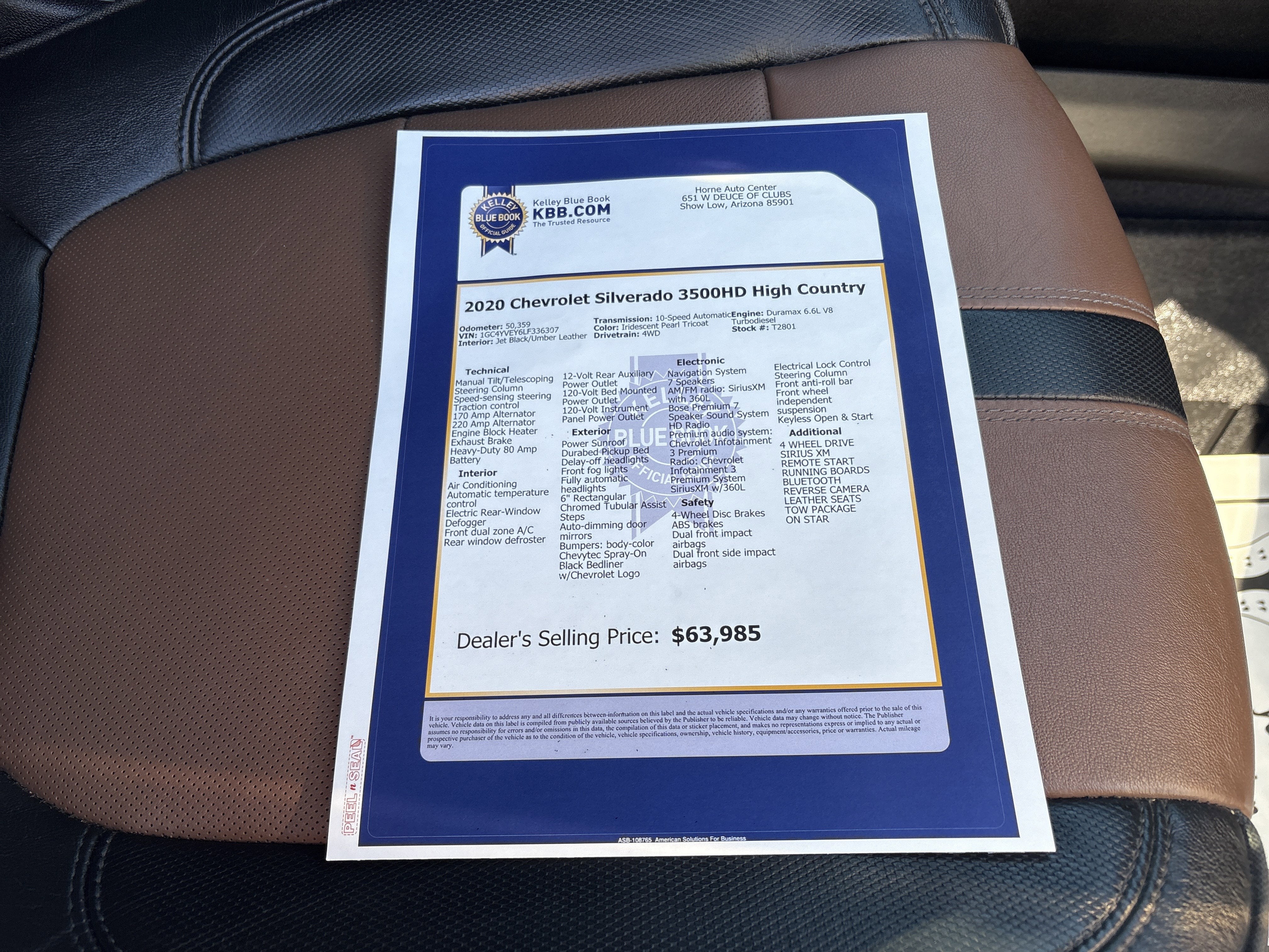 2020 Chevrolet Silverado 3500 HD High Country DRW