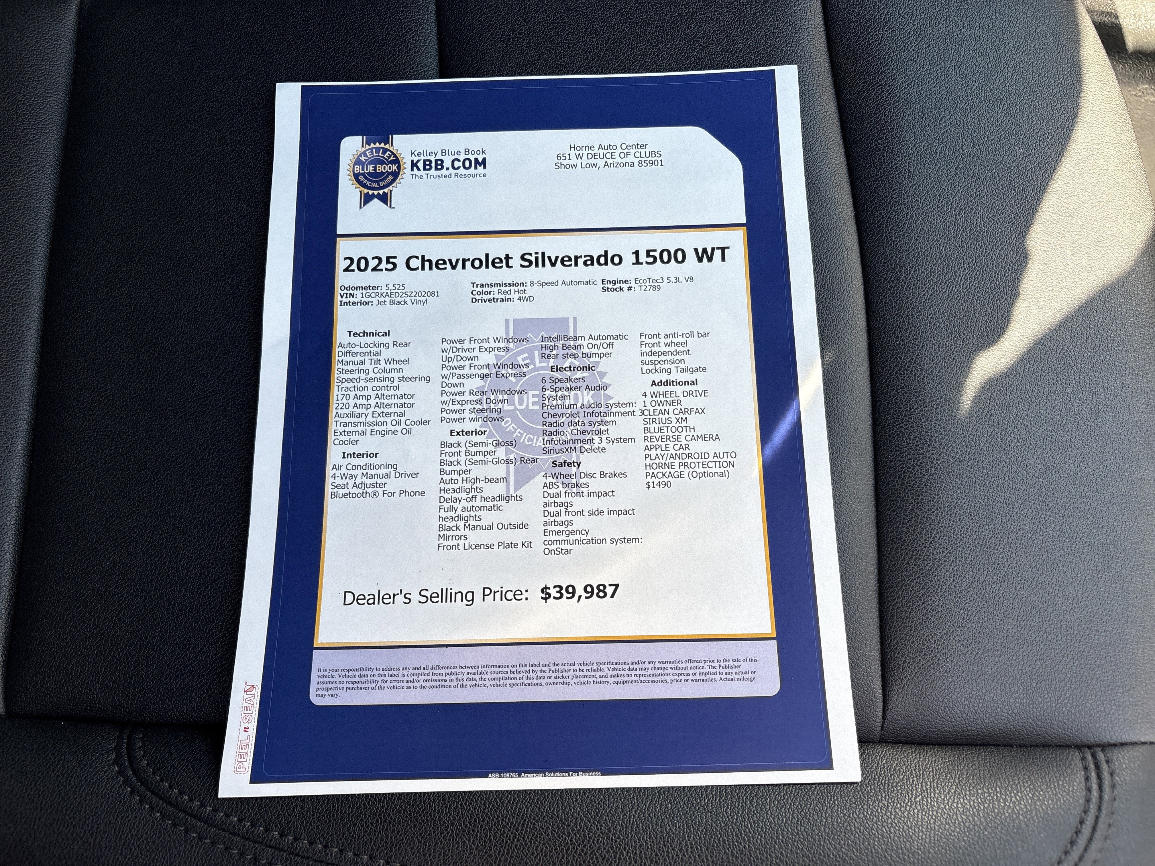 2025 Chevrolet Silverado 1500 WT