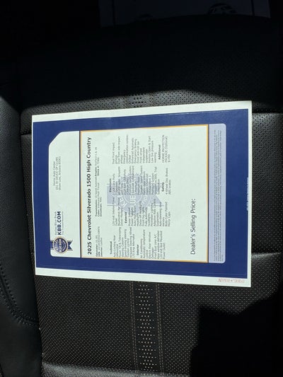 2025 Chevrolet Silverado 1500 High Country