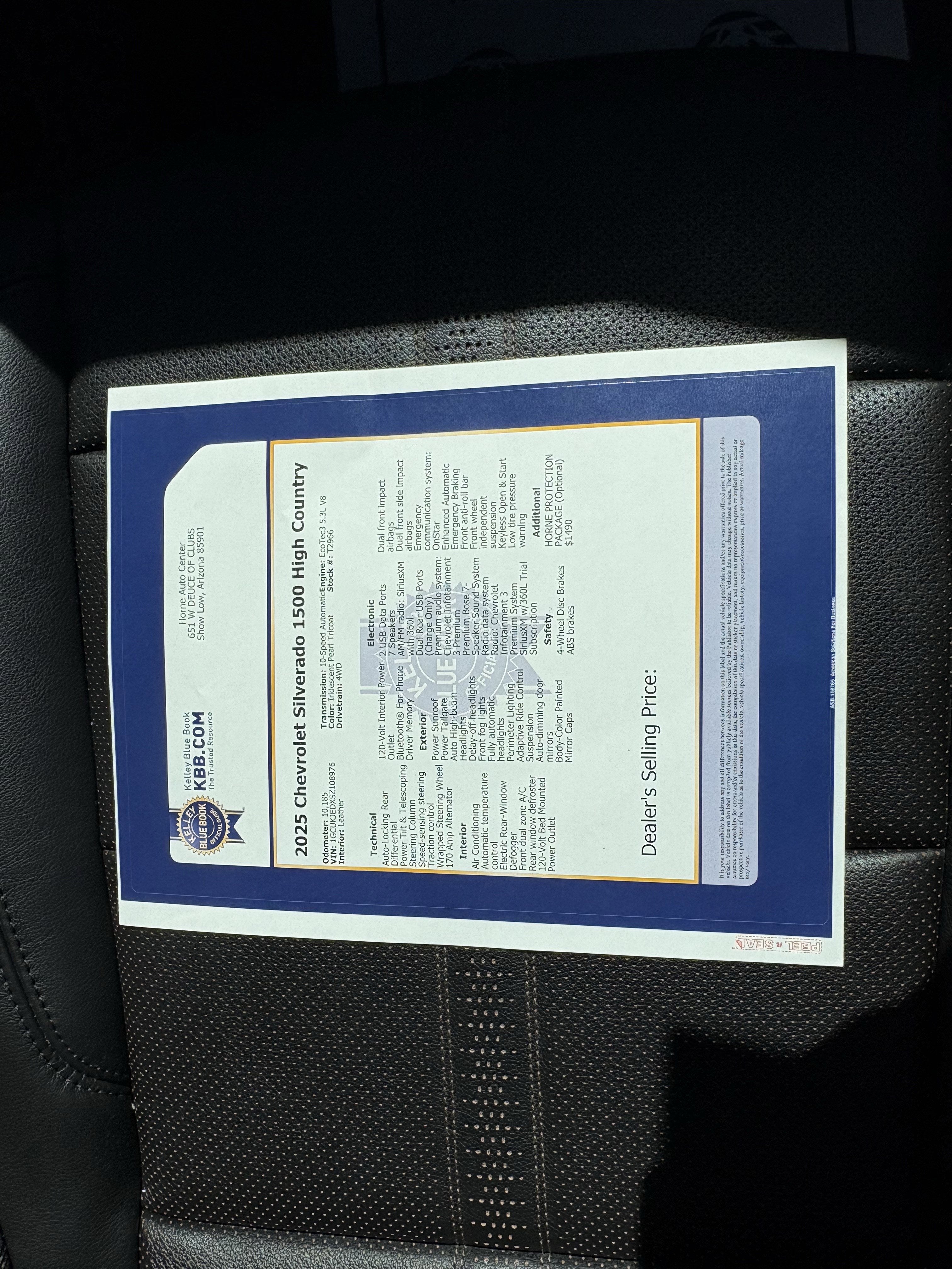 2025 Chevrolet Silverado 1500 High Country