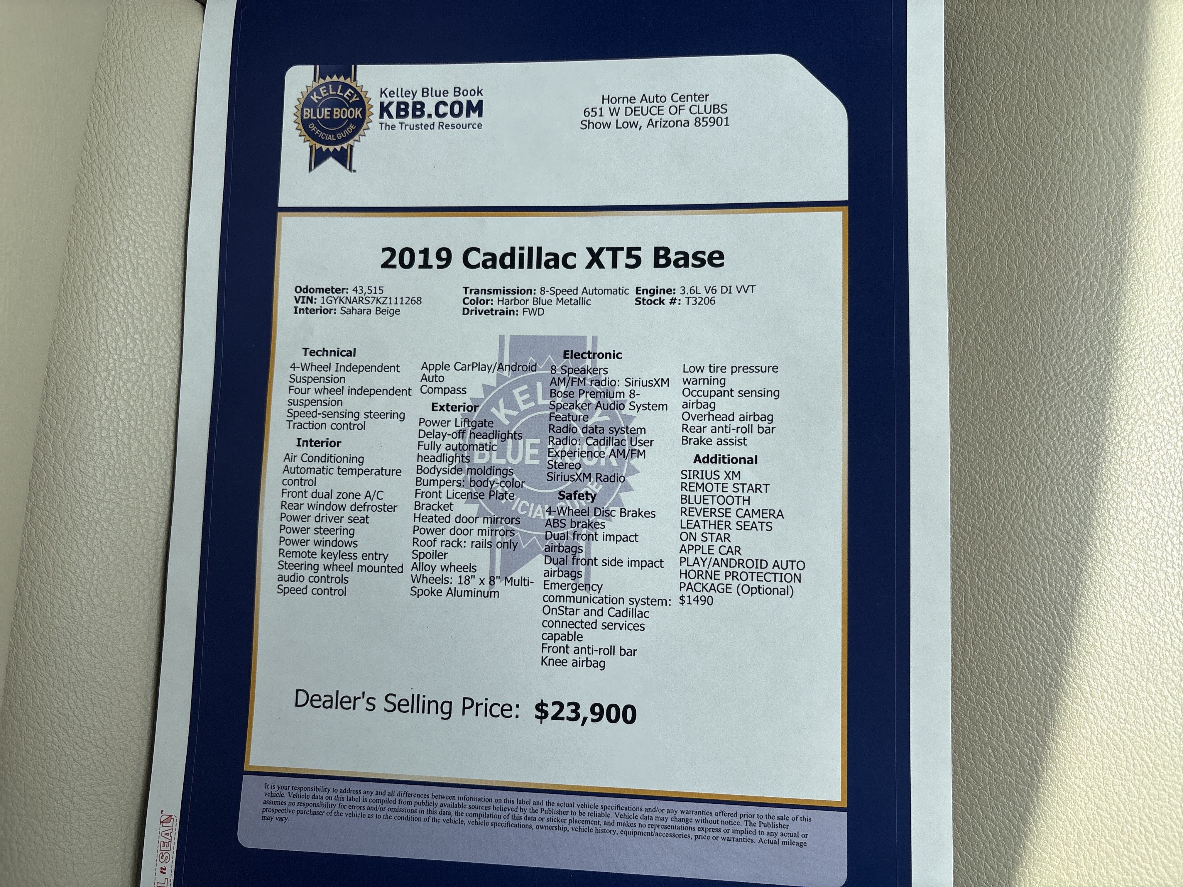 2019 Cadillac XT5 FWD