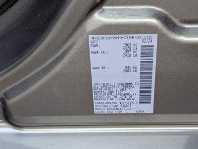 2024 Nissan Altima 2.5 SV