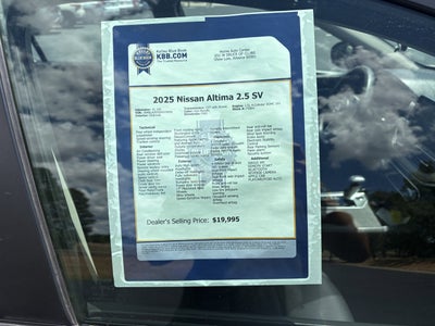 2025 Nissan Altima SV