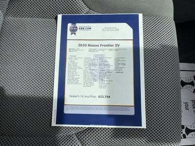 2020 Nissan Frontier SV
