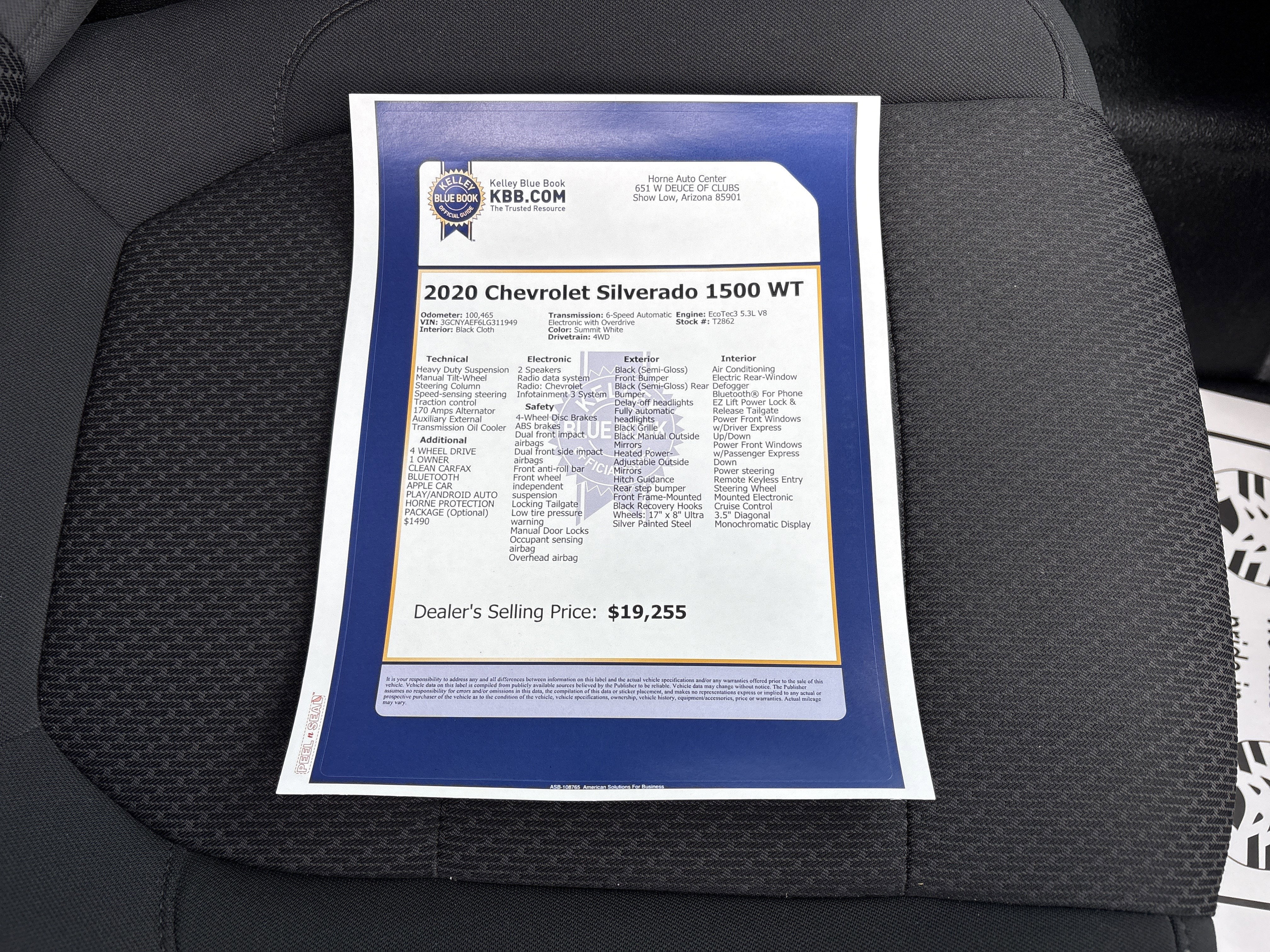 2020 Chevrolet Silverado 1500 WT