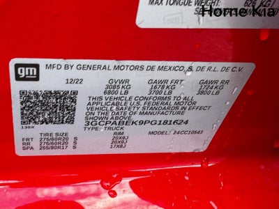 2023 Chevrolet Silverado 1500 Custom