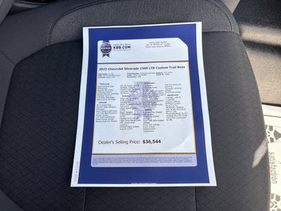 2022 Chevrolet Silverado 1500 LTD Custom Trail Boss