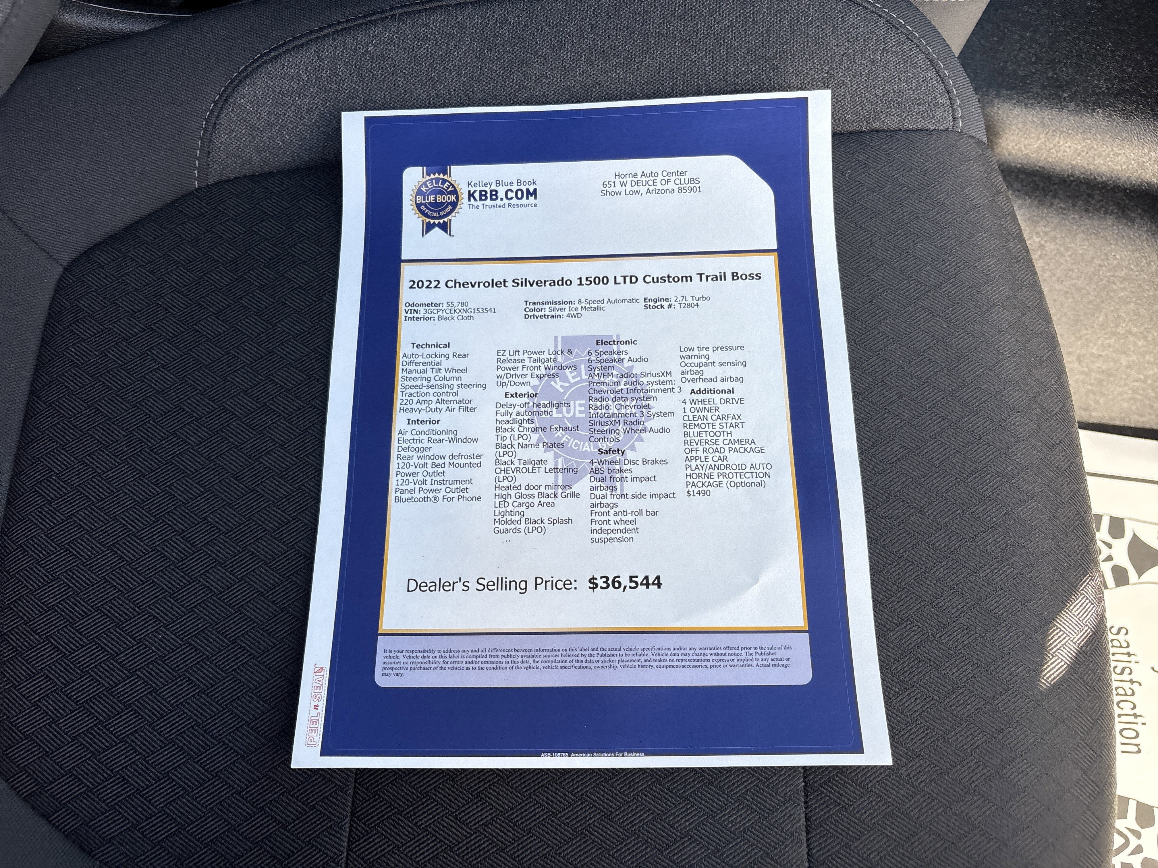 2022 Chevrolet Silverado 1500 LTD Custom Trail Boss