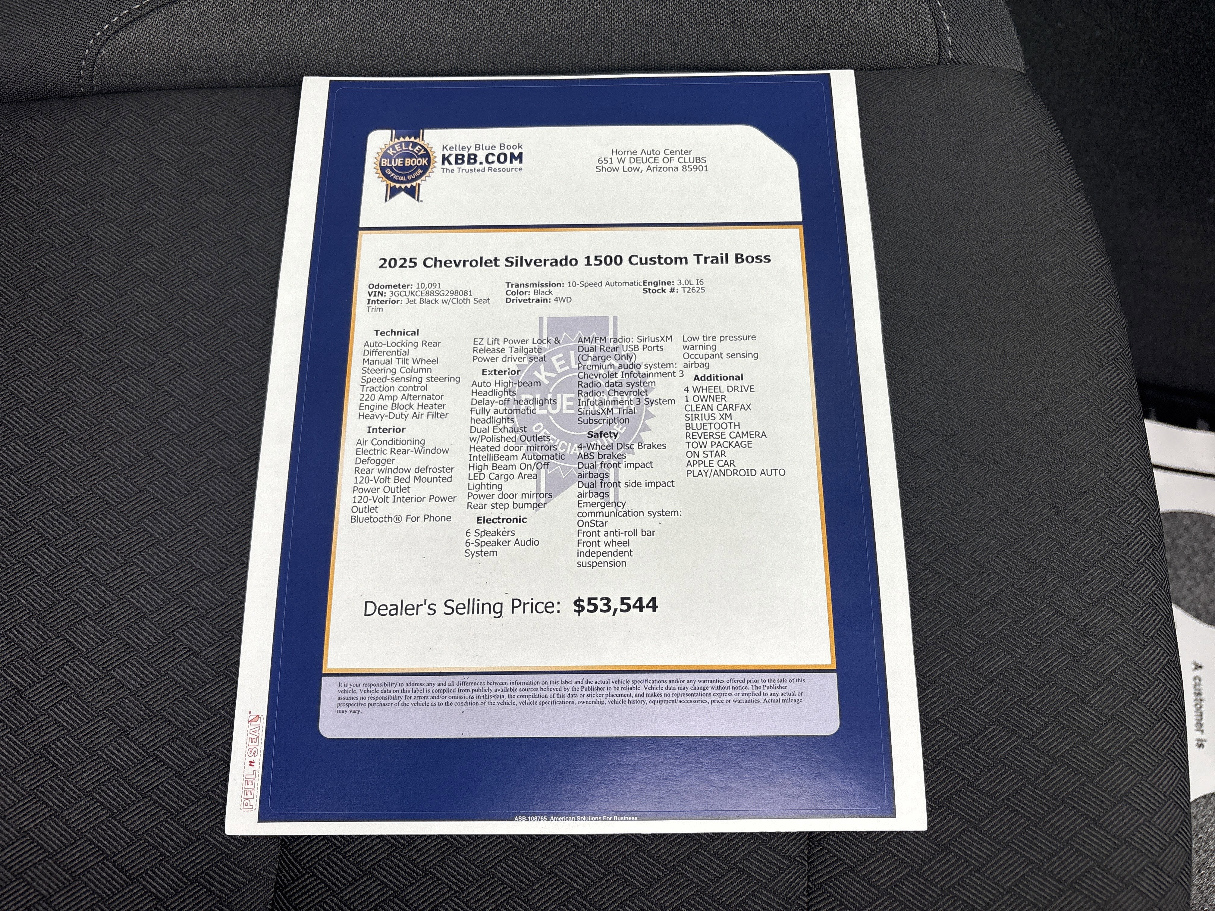 2025 Chevrolet Silverado 1500 Custom Trail Boss