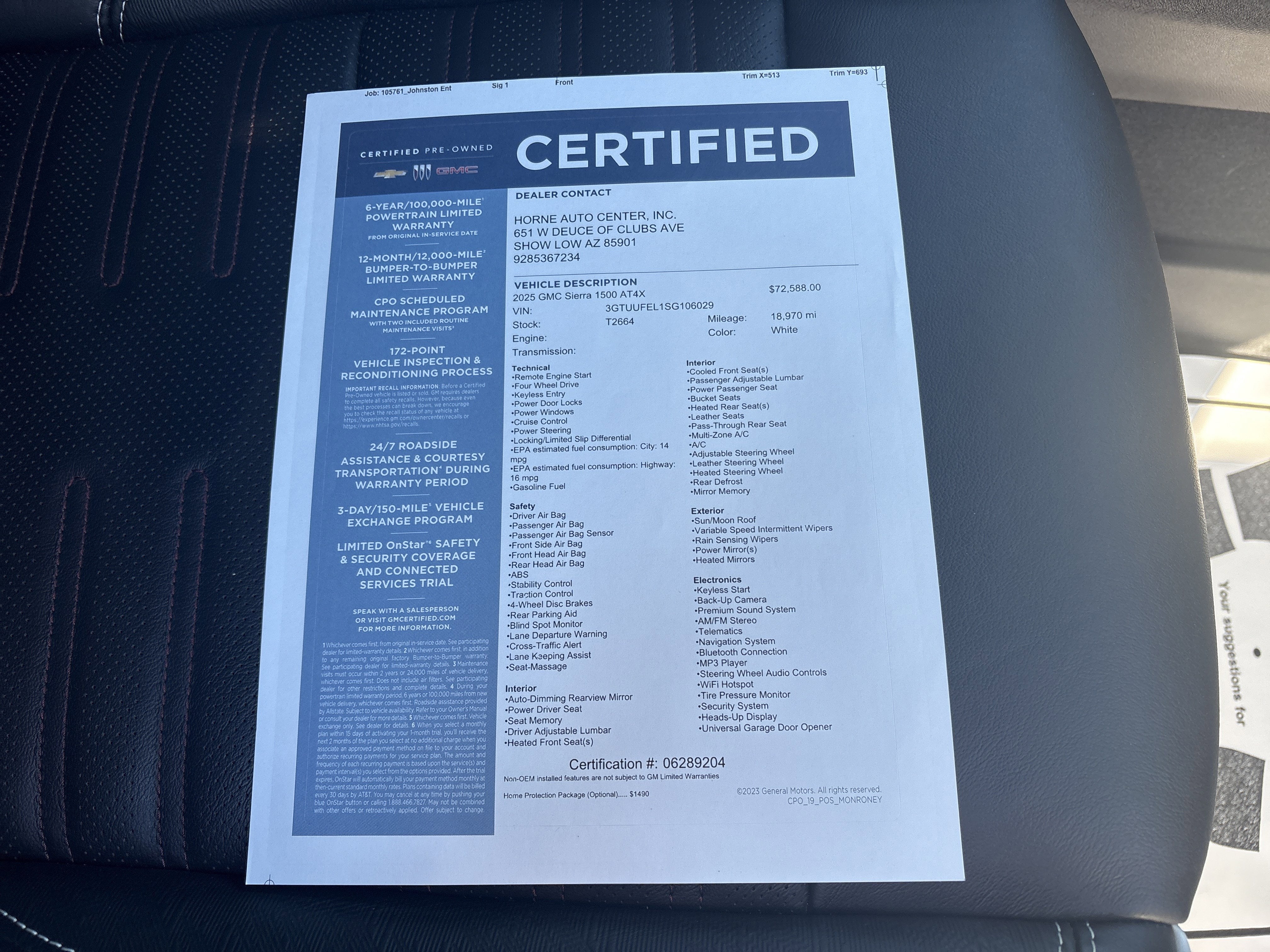 2025 GMC Sierra 1500 AT4X