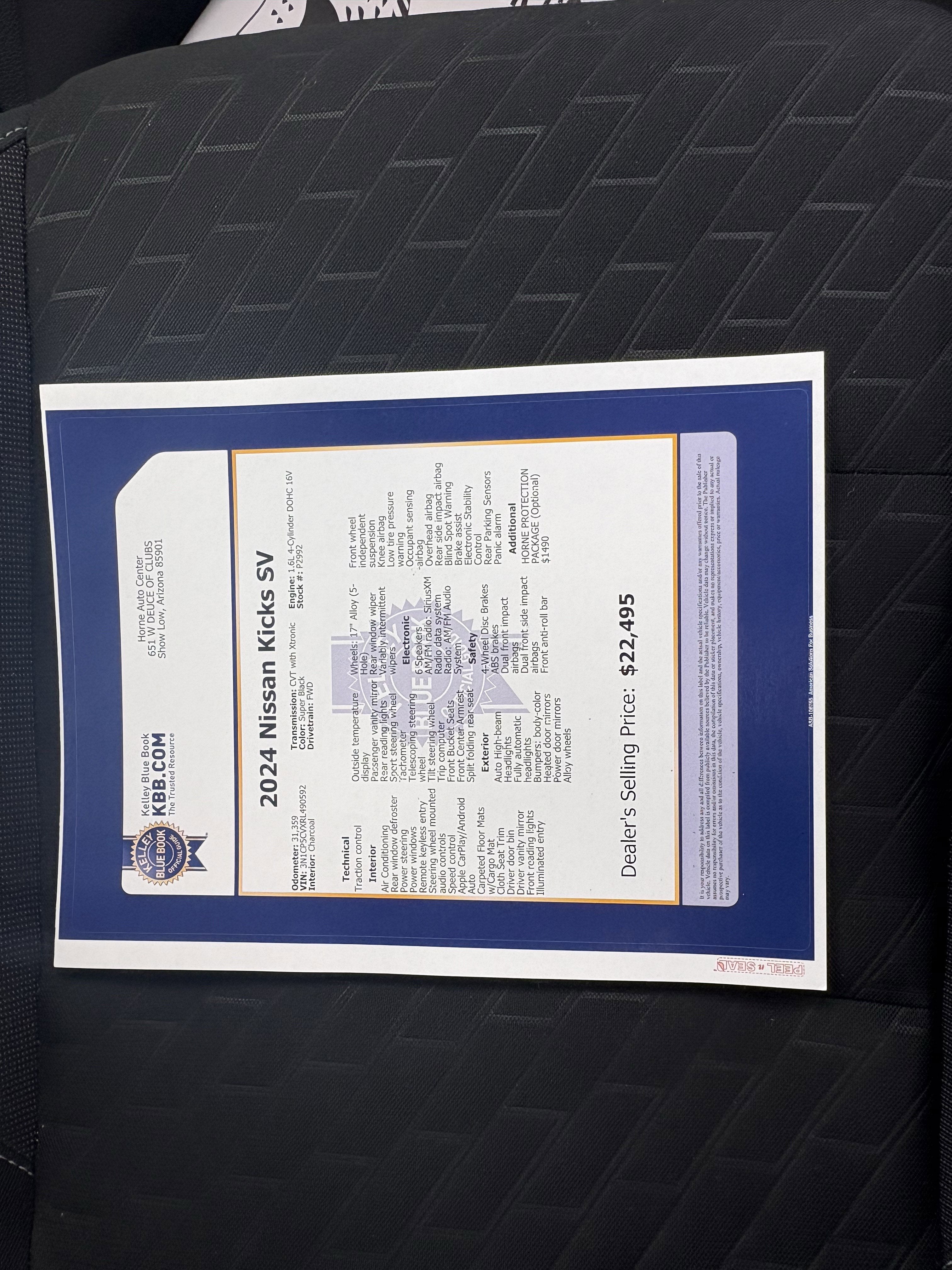 2024 Nissan Kicks SV