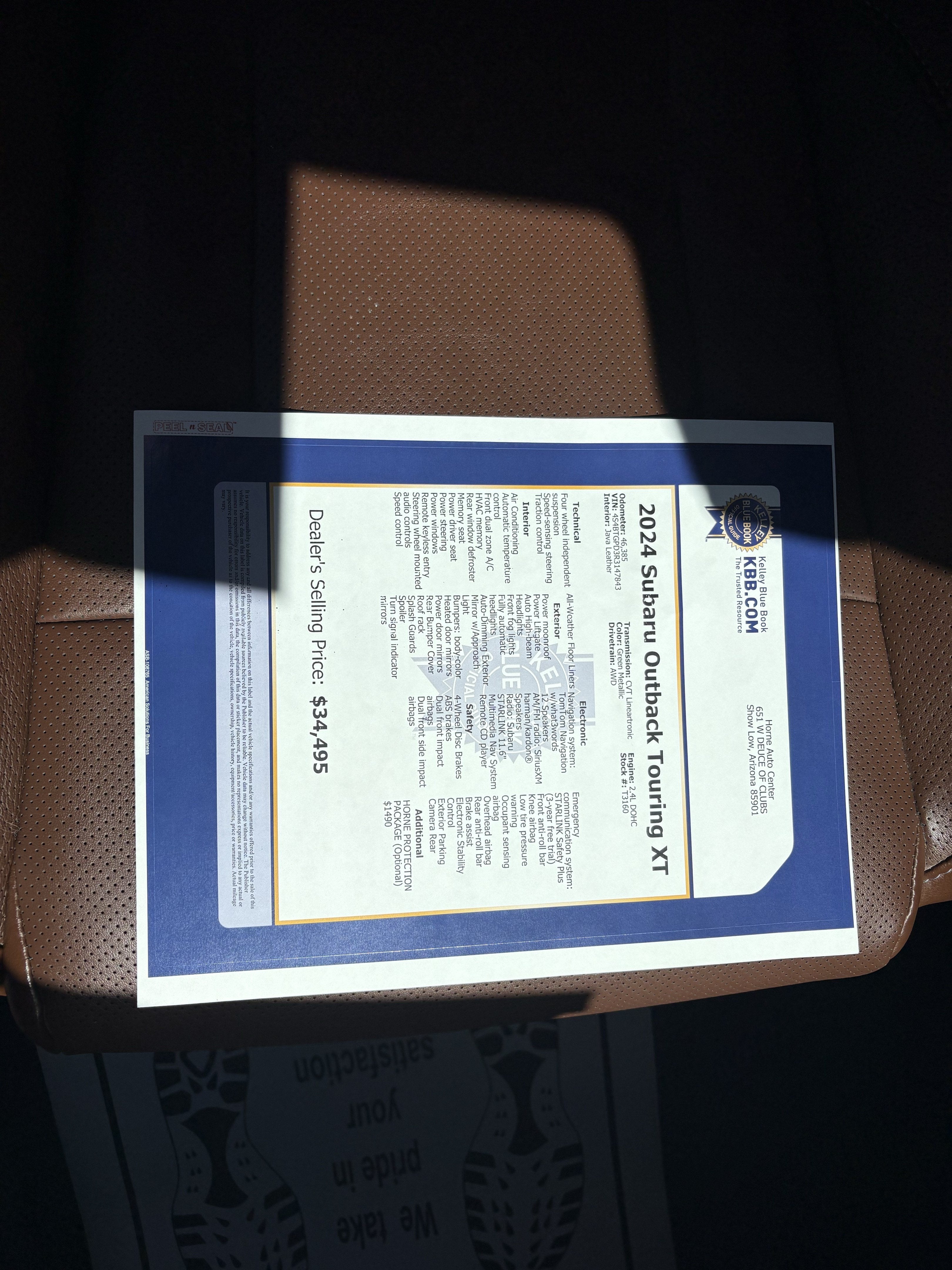 2024 Subaru Outback Touring XT