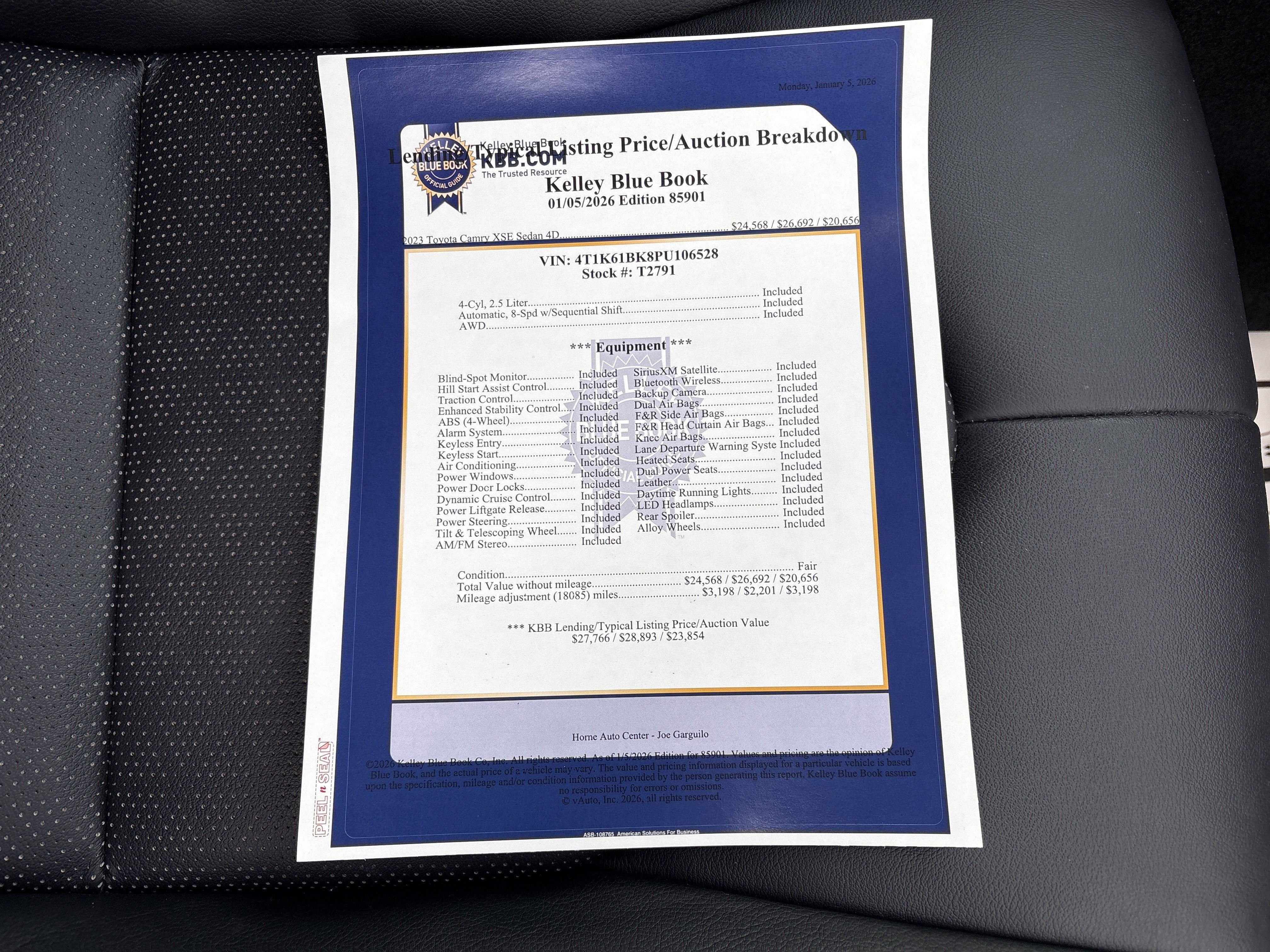 2023 Toyota Camry XSE