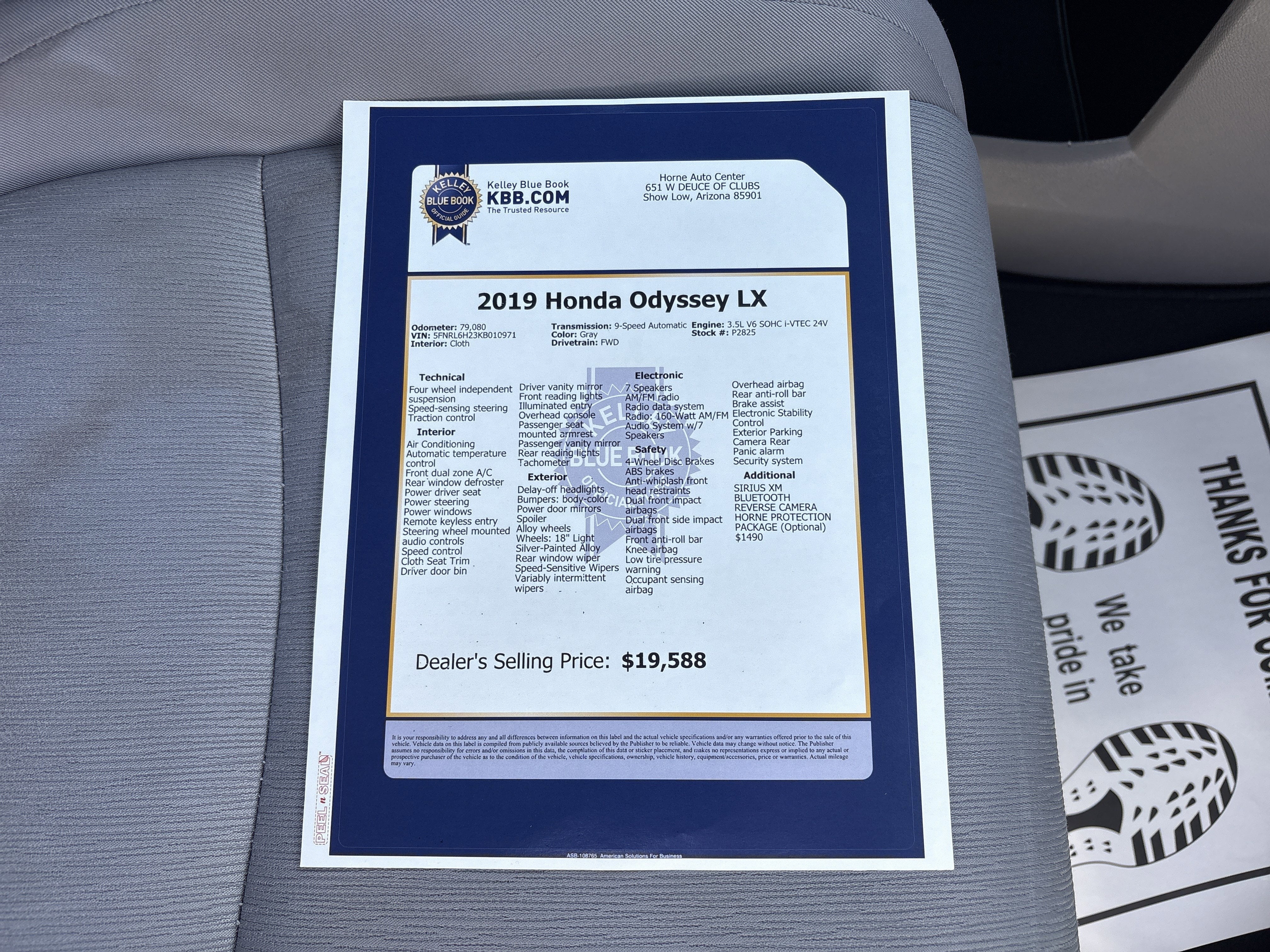 2019 Honda Odyssey LX