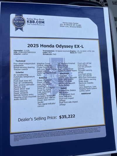 2025 Honda Odyssey EX-L