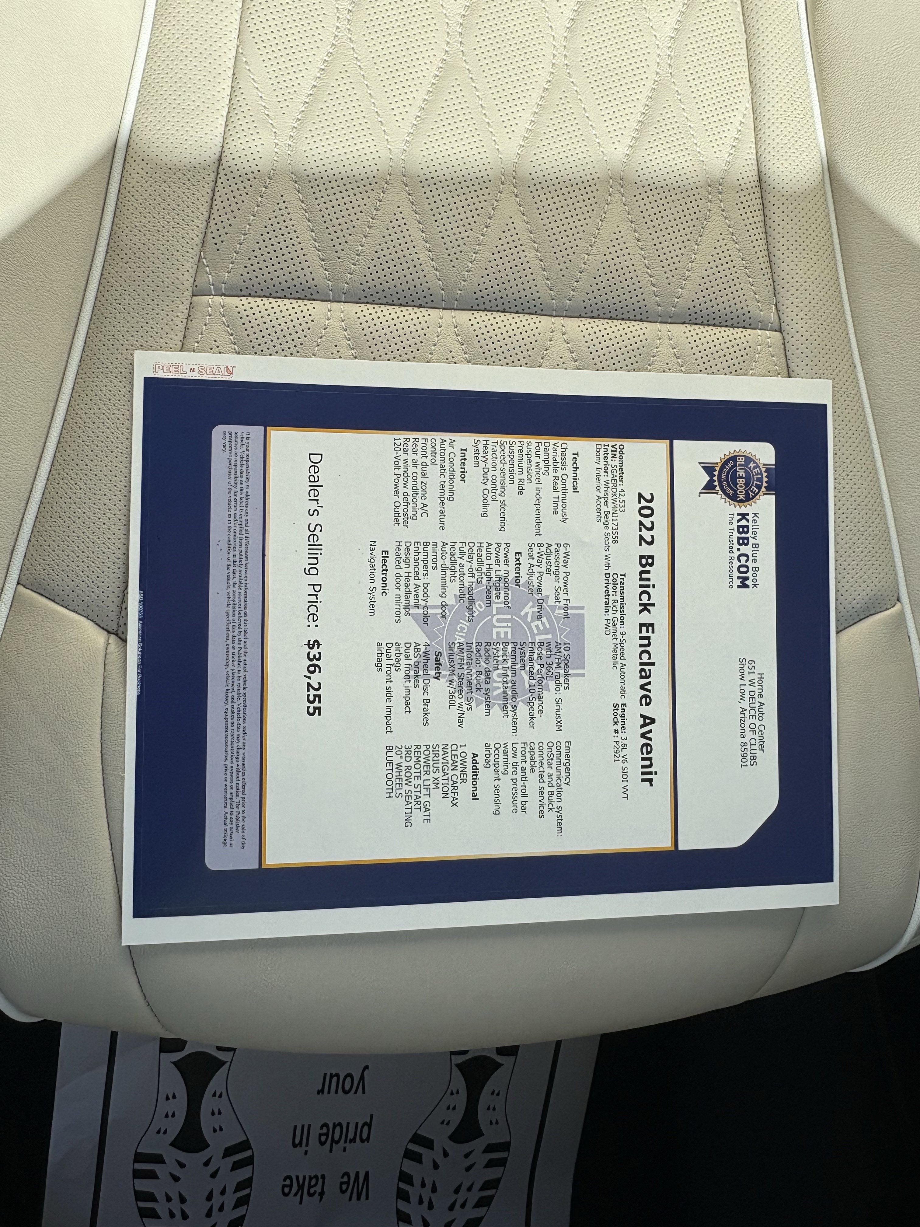 2022 Buick Enclave Avenir