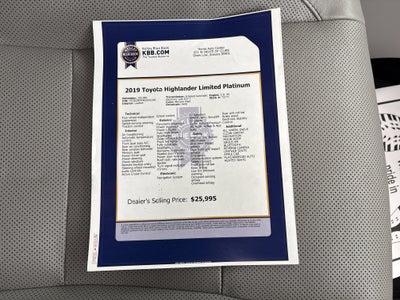 2019 Toyota Highlander Limited