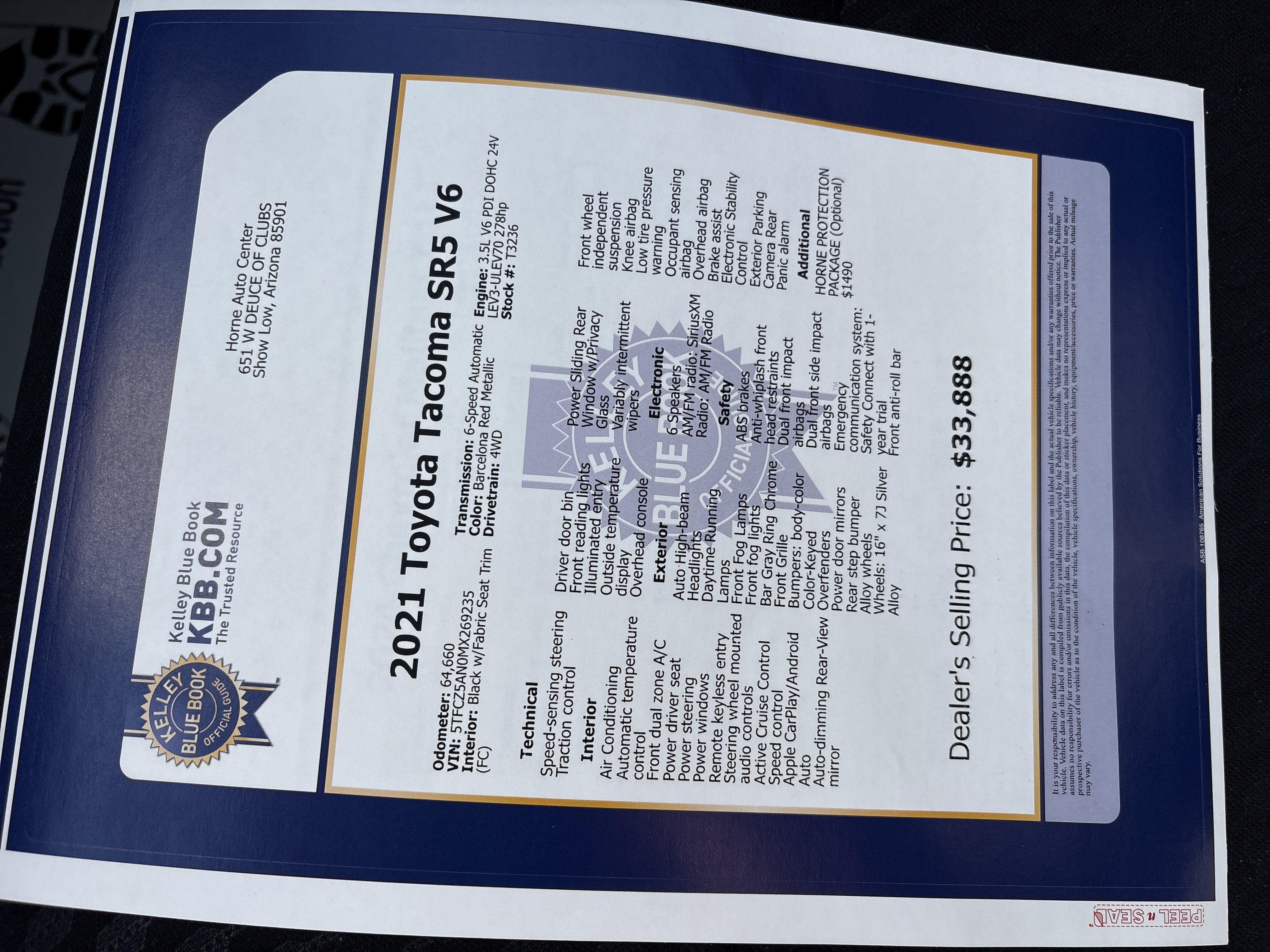 2021 Toyota Tacoma 4WD SR