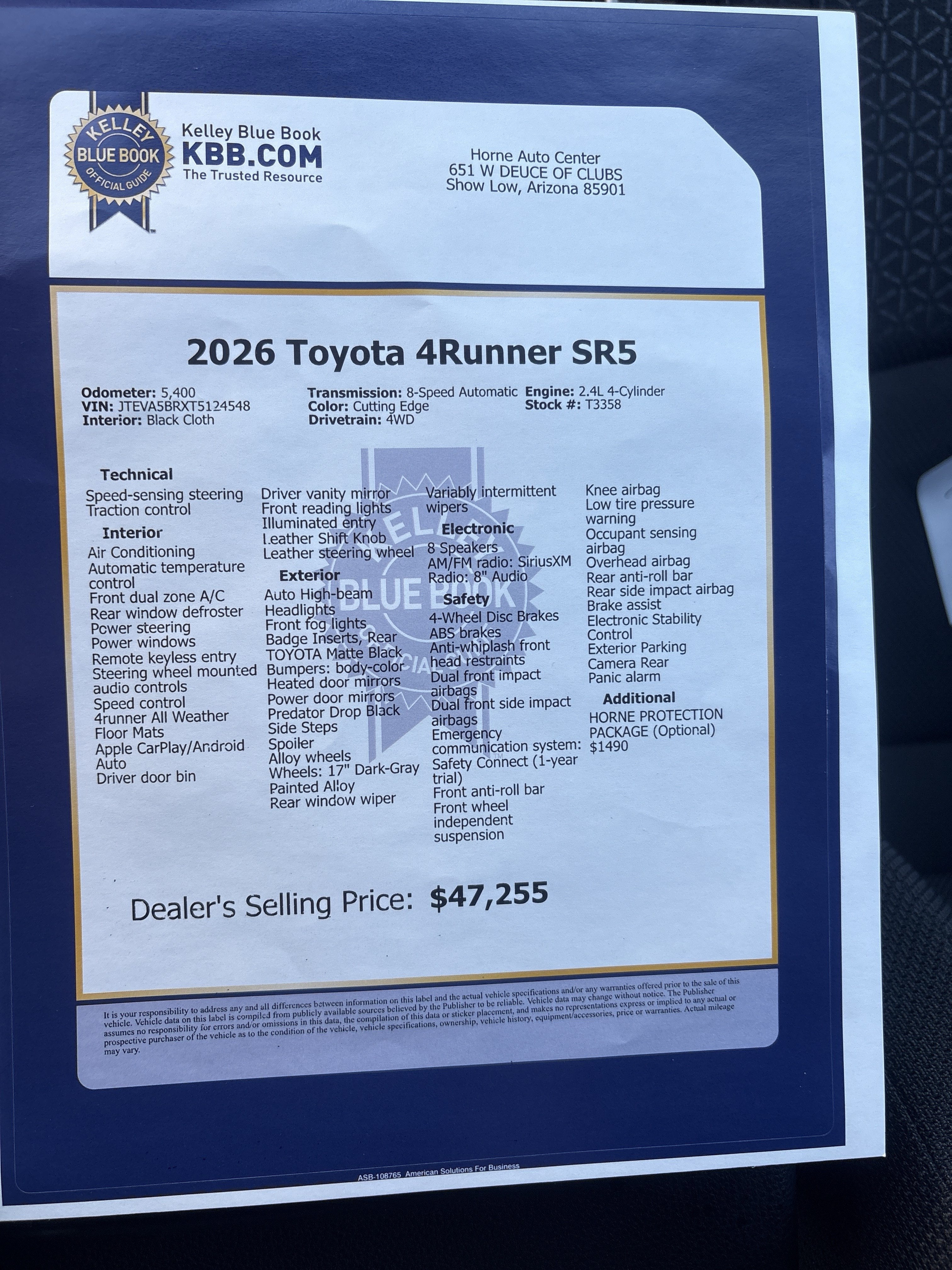 2026 Toyota 4Runner SR5