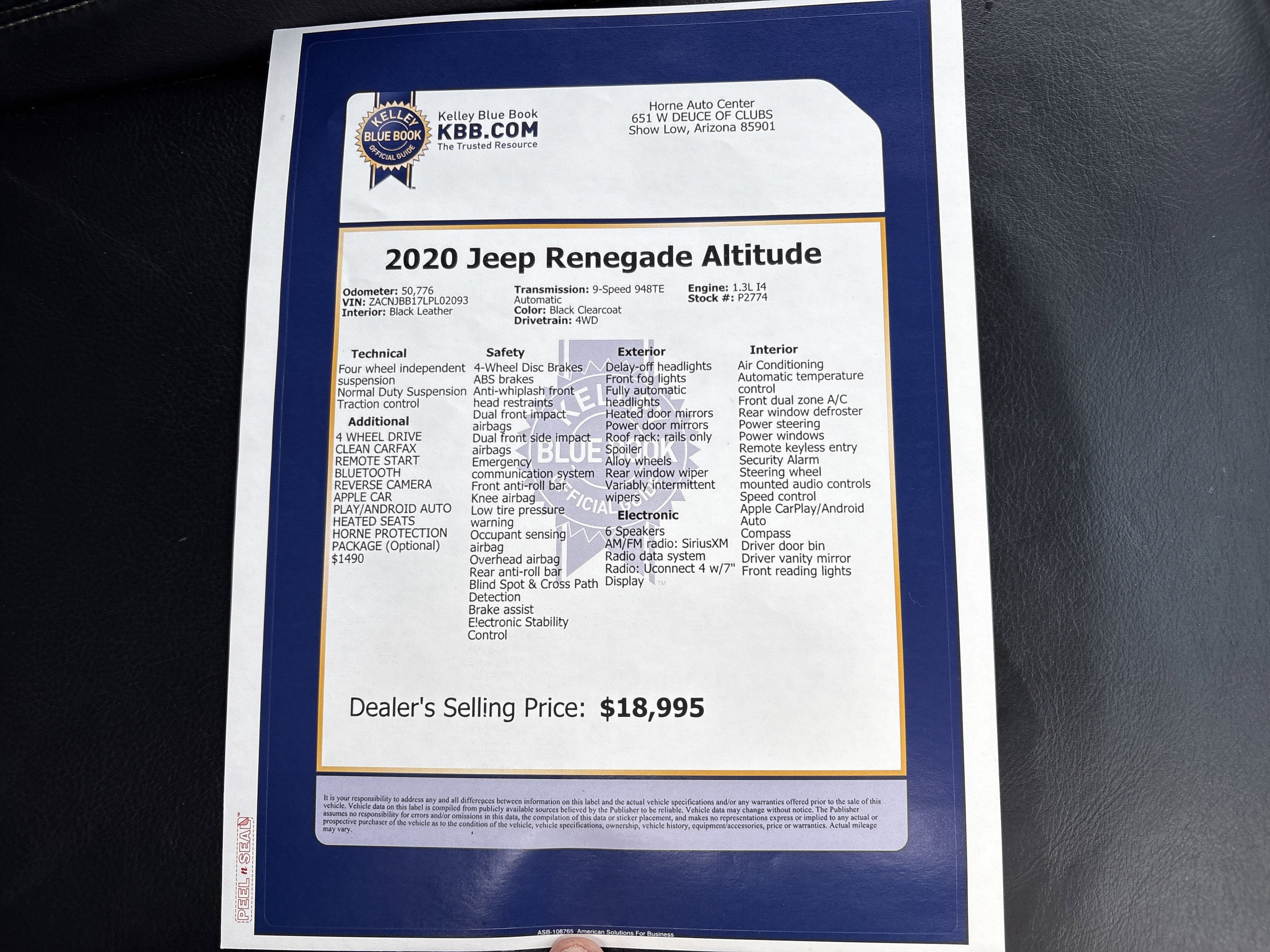 2020 Jeep Renegade High Altitude