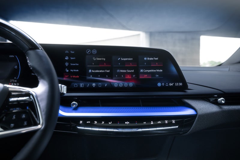 The 2026 OPTIQ-V Display Screen Displaying the V-Mode Settings | Horne Auto Center Inc in Show Low AZ