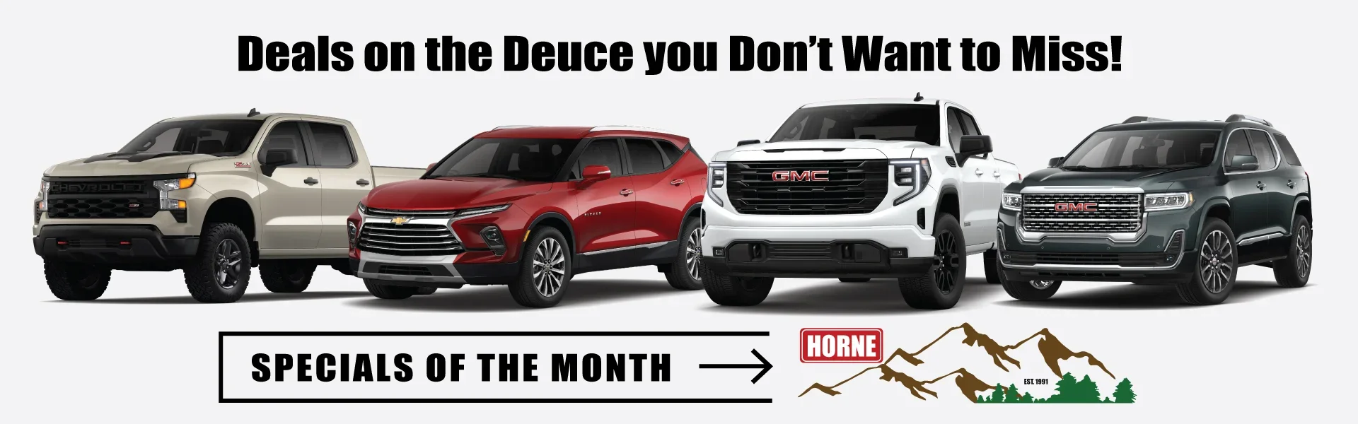 Monthly Specials for August